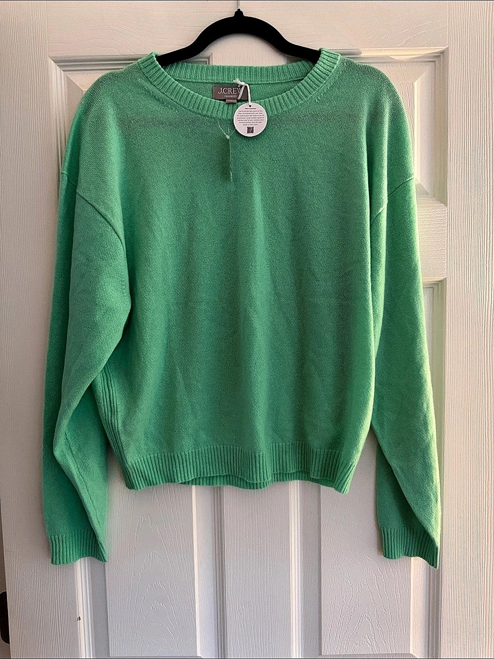 J.Crew Perfect Cashmere Crewneck Green Large
